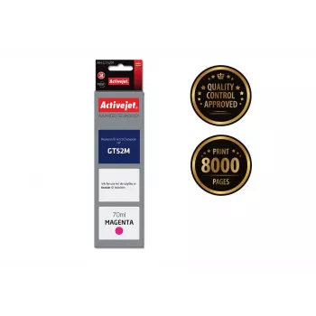Activejet AH-GT52M Tinta (sustituto de HP GT-52M M0H55AE; Supreme; 70 ml; magenta)