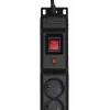 Regleta Activejet COMBO 12 tomas 5 m negra