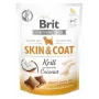 Premios para perros Brit Dog Skin & Coat Krill Coconut 150 g — snacks sólidos dietéticos para perros adultos, sabor krill, sin gluten