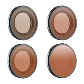 Set de 4 filtros Sunnylife ND8/PL + ND16/PL + ND32/PL + ND64/PL para Osmo Nano