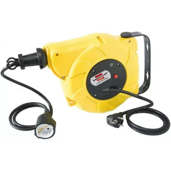 Alargador de corriente Brennenstuhl 1241020300 9m 1 toma AC para interior negro amarillo