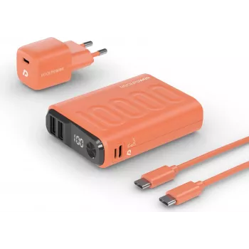 RealPower PB-10000 polímero de litio (LiPo) 10000 mAh naranja (390660)