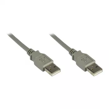 Cable de conexión GoodConnections USB 2.0 conector macho A a conector macho A, gris, 0,5 m