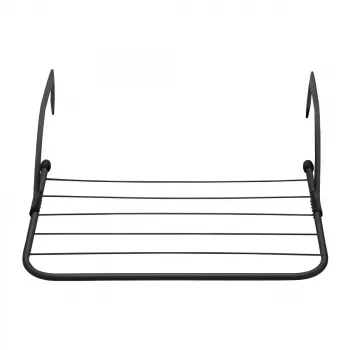 Carro auxiliar JATA HTEN2403 negro polipropileno acero inoxidable