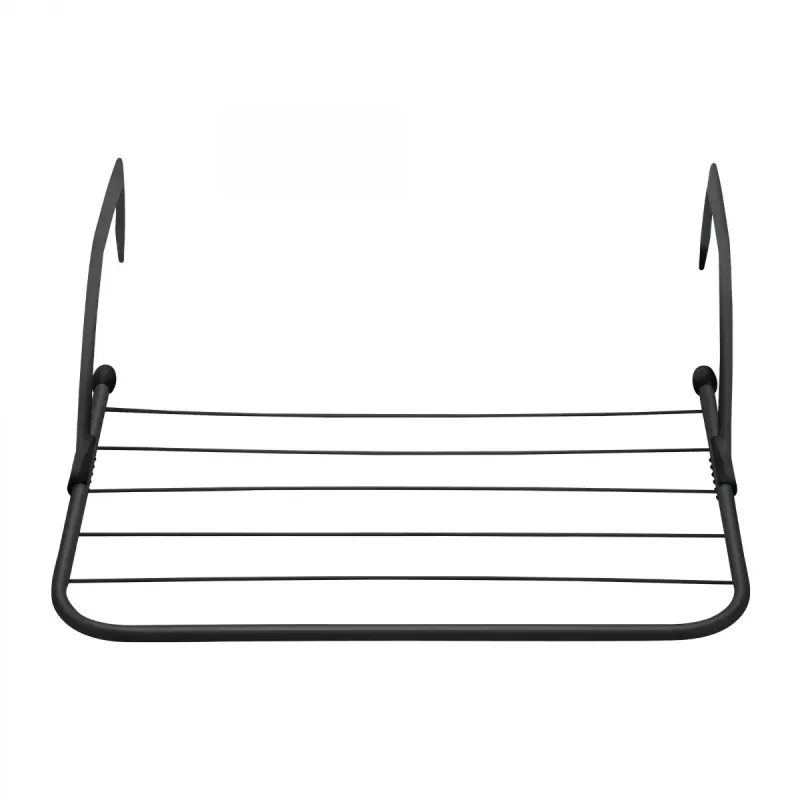 Carro auxiliar JATA HTEN2403 negro polipropileno acero inoxidable