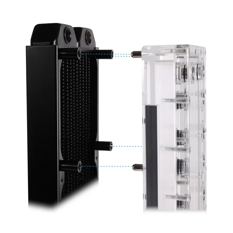 Kit de montaje Alphacool 15724 Negro Acero inoxidable 17 mm de altura