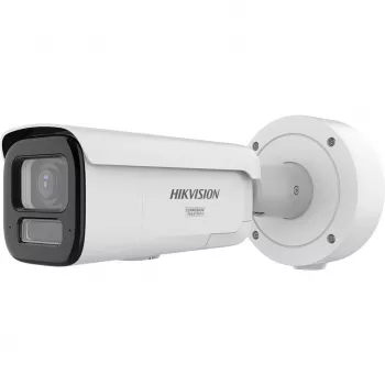Cámara de vigilancia IP Hikvision Pro Series DS-2CD2687G3-LIZS2UY/SL 8 MP ColorVu varifocal motorizada 2,8–12 mm Bullet, 1/1,8 pulgadas CMOS, giro 360°, blanco