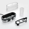Huevera Severin EK 3163 3 huevos negra acero inoxidable transparente
