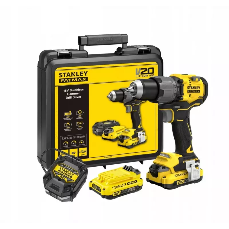 Taladro atornillador a batería 18V SFMCD725D2K STANLEY