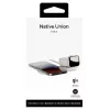 Cargador inalámbrico 2 en 1 de interior native union Voyage 2-In-1 Wireless Charger Sandstone USB compatible con smartphone gris claro