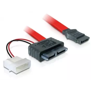 Delock Cable SATA Slimline ALL-in-One - Cable SATA - Slimline SATA, conector de alimentación interno de 4 pines (5 V)