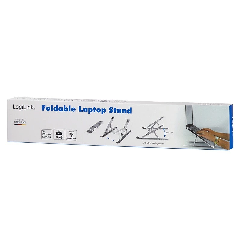 Soporte para portátil LogiLink AA0134 Plata 40,6 cm (16 pulgadas)