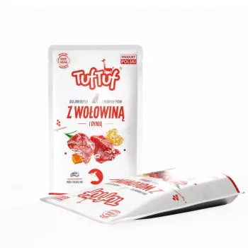 TUF TUF Ternera con calabaza - Comida húmeda para perros - 500g