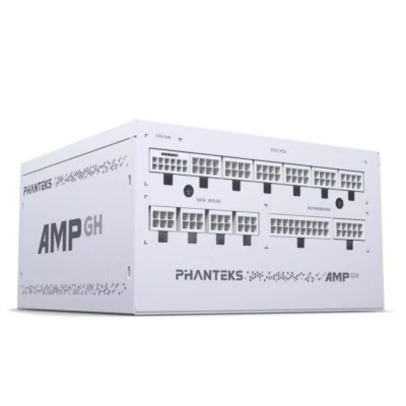 Fuente de alimentación PHANTEKS AMP GH 750 W 18+10‑Pin ATX totalmente modular 80 PLUS Gold Blanco