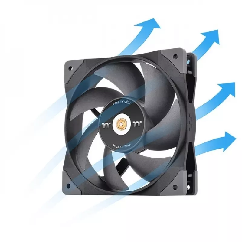Thermaltake SWAFAN GT12 Ventilador para caja 120mm - Negro
