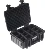 B&W outdoor.cases Type 4000 maleta rígida con juego de divisores acolchados, negra, 4000/B/RPD