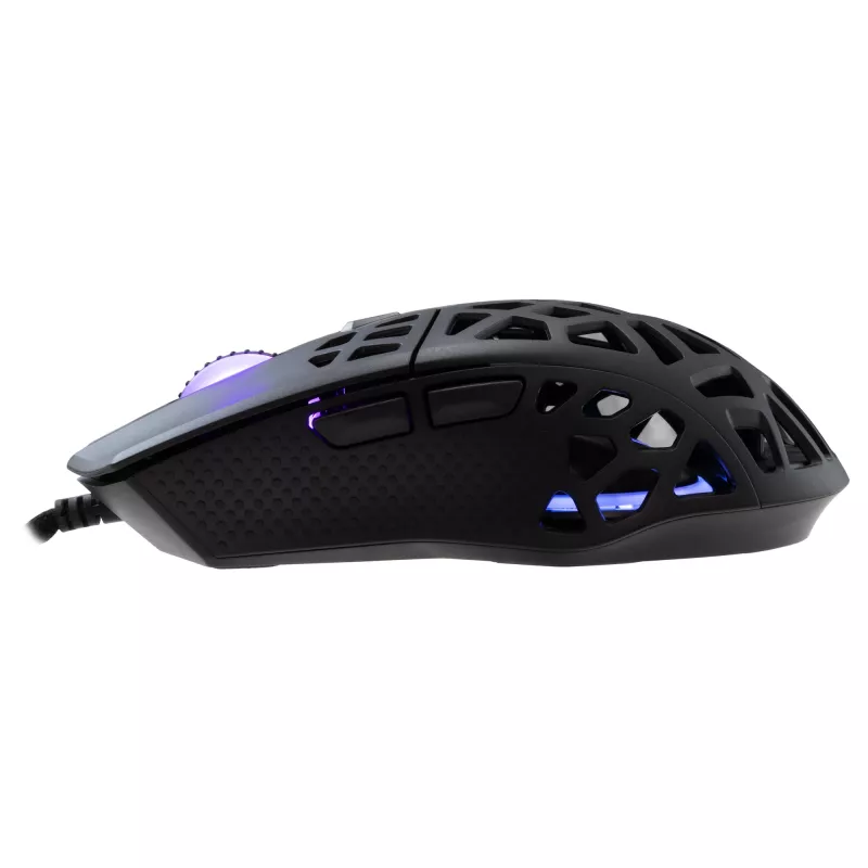 Ratón White Shark GM-5018 Caradoc RGB 7200 dpi negro