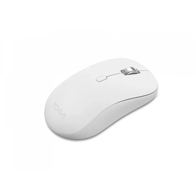 Ratón Lenovo Yoga ambidiestro Bluetooth óptico 4000 DPI blanco, 8 botones, rueda