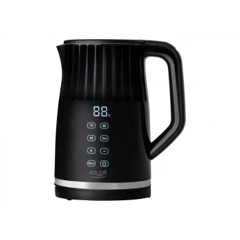 Adler AD 1350 Hervidor de agua con control de temperatura LED 1,7L negro