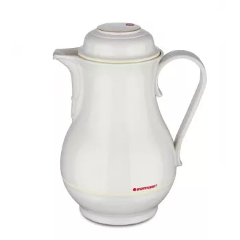 Termo ROTPUNKT 1,2 L, marfil — 24 h caliente / 36 h frío, asa, 199×255 mm