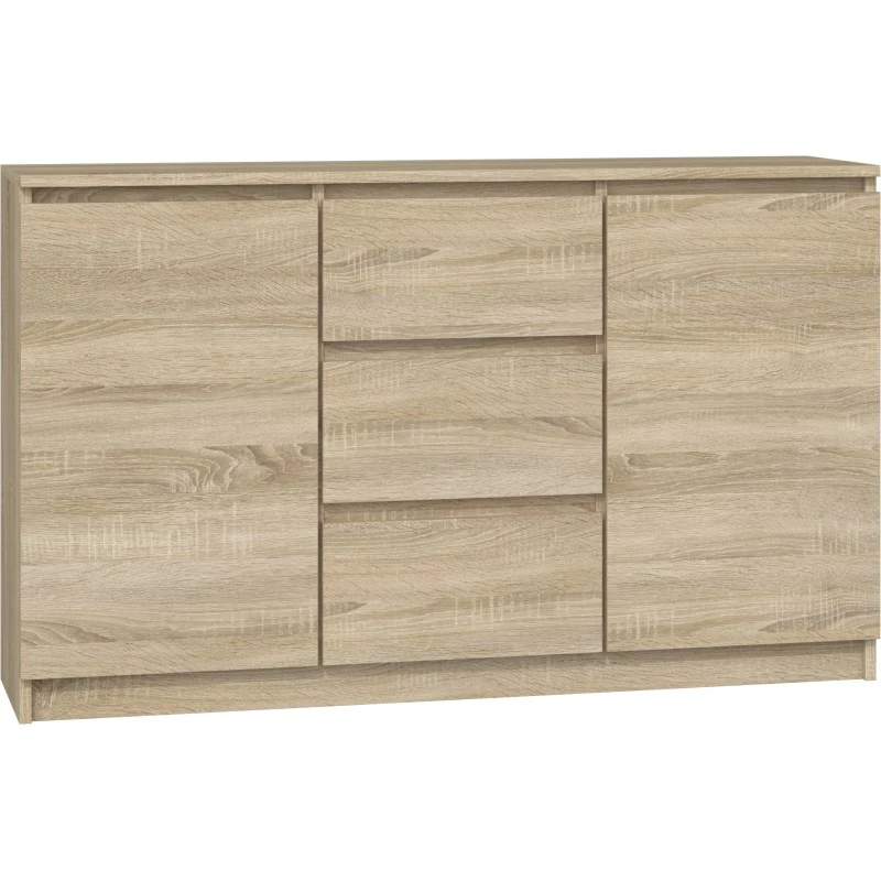 Cómoda Topeshop KOMODA 2D3S DĄB SONOMA
