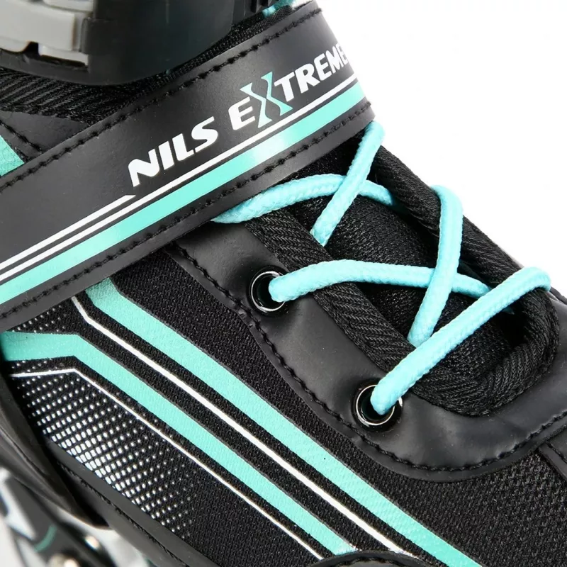 Patines 2IN1 Nils Extreme NH18190 negro/azul talla M (34-38) con patines de hockey intercambiables
