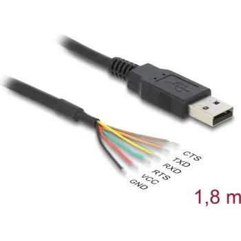 DeLOCK USB 2.0 a Serial UART LVTTL convertidor 6 hilos abiertos 3,3V 1,8m