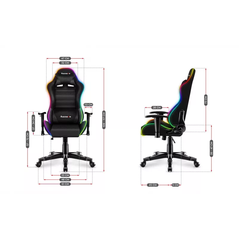 Silla gaming para niños HUZARO RANGER 6.0 RGB MESH