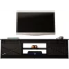 Mueble RTV GRANERO 200x56.7x35 negro/negro brillante