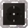 Toma de corriente Type F Jung A 1520 BF SWM, negro grafito, 250 V 16 A, termoplástico, 55x55 mm