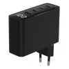 Gembird TA-UC-PDQC100LCD-01-BK Cargador para dispositivos móviles, portátil, smartphone, negro, carga rápida AC, interior