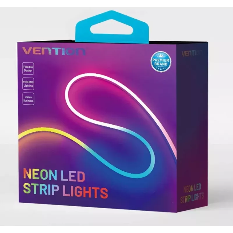 Vention PAEWH tira LED de neón de silicona, 2 m, USB 5 V, con mando a distancia IR