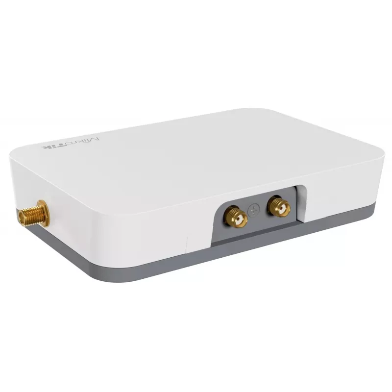 Gateway/controlador MikroTik KNOT LR8G — banda única 2,4 GHz, Ethernet 100 Mbit/s, QCA9531 650 MHz, RS-485, NanoSIM