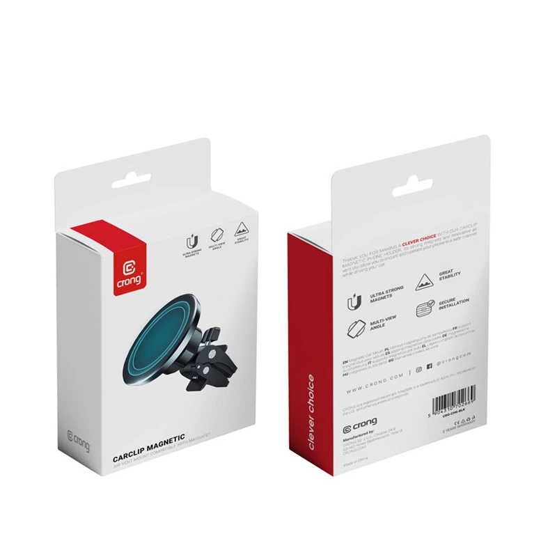 Soporte magnético para coche MagSafe Crong CRG-CH6-BLK para iPhone 12 y posterior