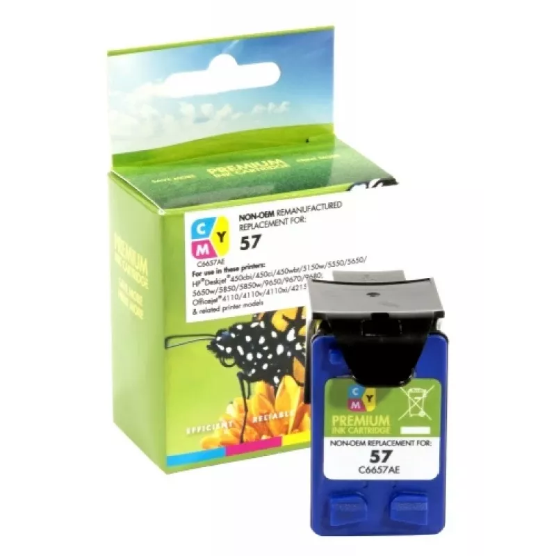 Compatible Static-Control Hewlett-Packard 57 (C6657A), tricolor, 400 pág.