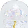 Rosa eterna en vaso Extralink Home, luz LED blanca
