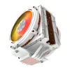 Disipador de CPU Darkflash E400 PLUS (blanco) — refrigeración activa por aire para CPU, diseño de torre, configuración de un solo ventilador