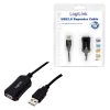 LogiLink Cable repetidor USB 2.0 - 5,0 m Cable USB 5 M USB A