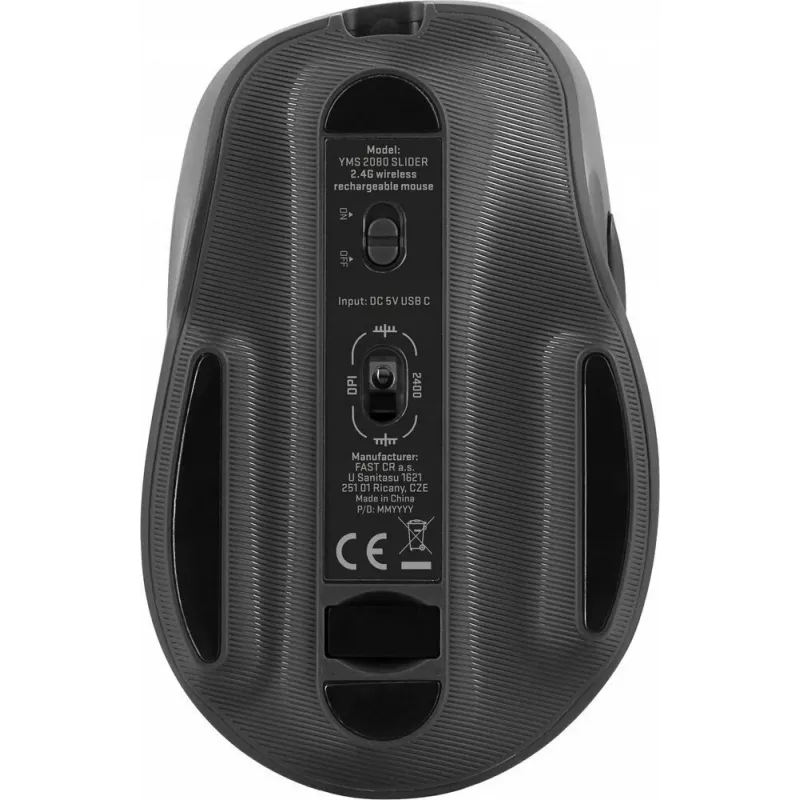 Ratón inalámbrico YENKEE YMS 2080GY SLIDER 2,4 GHz