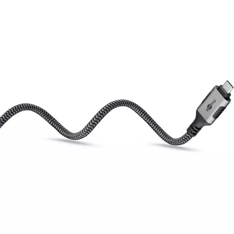 Goobay 70753 Cable USB-C a RJ45 Ethernet CAT 6 para conexión a internet por cable estable con router/módem/switch de red/sustituye adaptador USB a RJ45 / 1