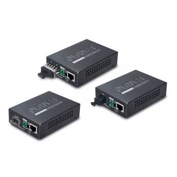 PLANET GT805A conversor de medios de red 1000 Mbit/s multimodo negro