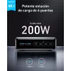 Cargador GeNPrime 200W GaN 4xUSB-C 2xUSB-A negro