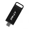 PNY Elite, 64 GB, USB Type-C, 3.2 Gen 1 (3.1 Gen 1), 120 MB/s, Dia, Negro