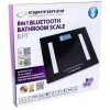 Esperanza EBS016K báscula de baño báscula de baño electrónica cuadrada negra