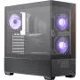 Cooler Master Elite 690 caja de PC, semitorre, ATX, cristal templado - 4 ventiladores ARGB, madera, negro