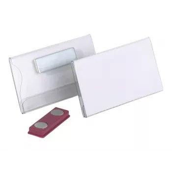 Durable Placa de identificación magnética 40 x 75 mm