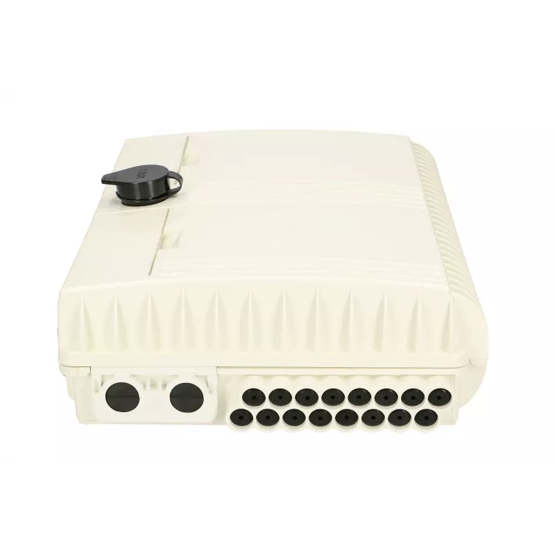 Caja de empalme de fibra óptica Extralink Elena, 16 empalmes, blanca