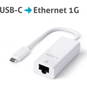 PureLink IS260 adaptador de interfaz/género USB-C RJ-45 blanco (IS260)