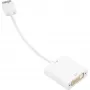 Cable adaptador DisplayPort a DVI Sharkoon 0,15 m blanco — DisplayPort 1.2 a DVI