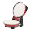 Máquina de pizza G3FERRARI G10032 – 1200 W, Superficie de piedra, máx. 400 °C, Pizza de 31 cm, Temporizador mecánico, Roja